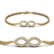 Pave Infinity Chain Bracelet